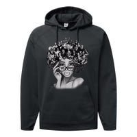 Black History Month Shirt I Love My Roots Back Powerful BLM Performance Fleece Hoodie