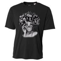 Black History Month Shirt I Love My Roots Back Powerful BLM Cooling Performance Crew T-Shirt