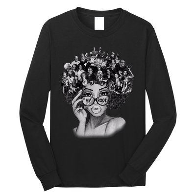 Black History Month Shirt I Love My Roots Back Powerful BLM Long Sleeve Shirt