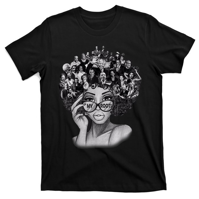 Black History Month Shirt I Love My Roots Back Powerful BLM T-Shirt