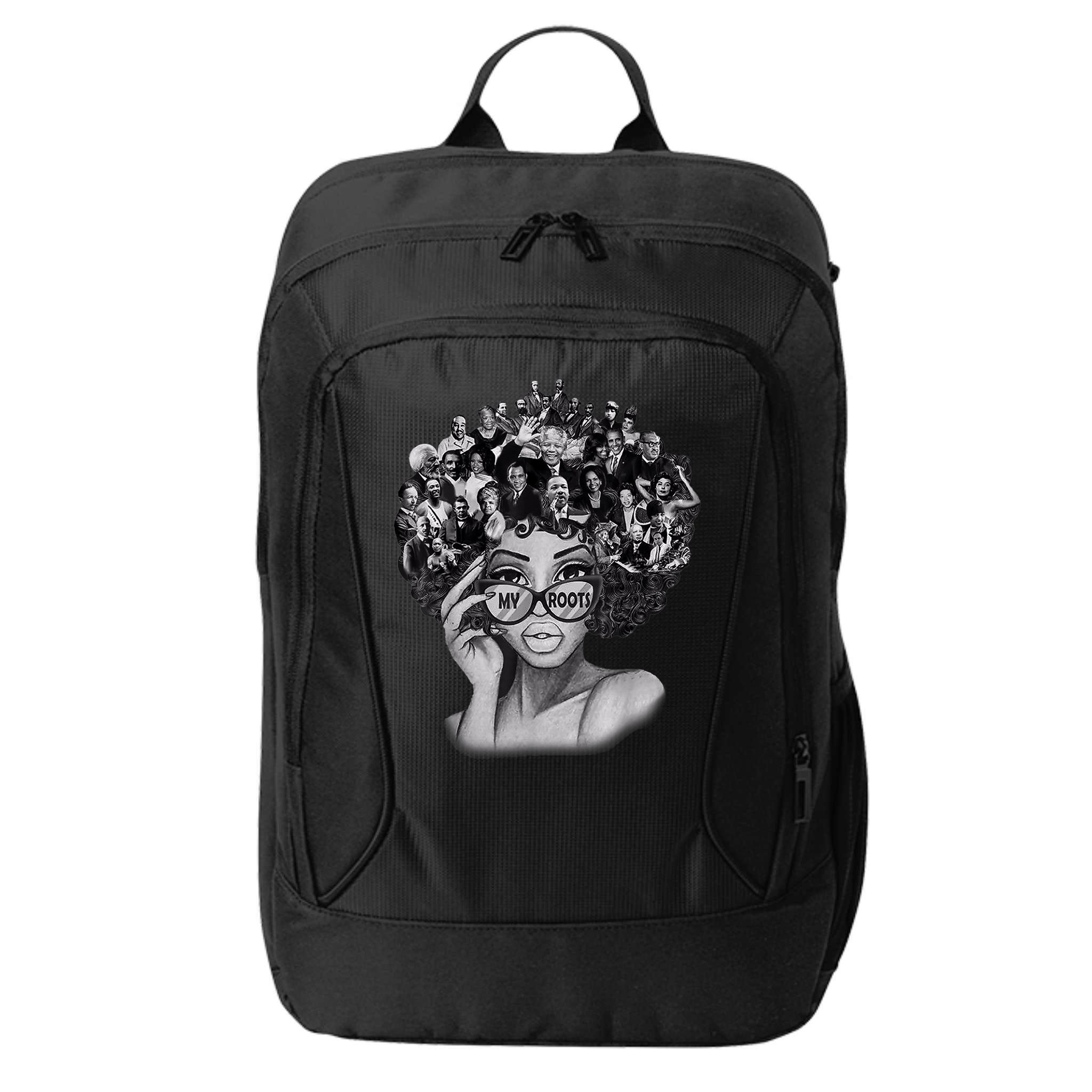 Black History Month Shirt I Love My Roots Back Powerful BLM City Backpack