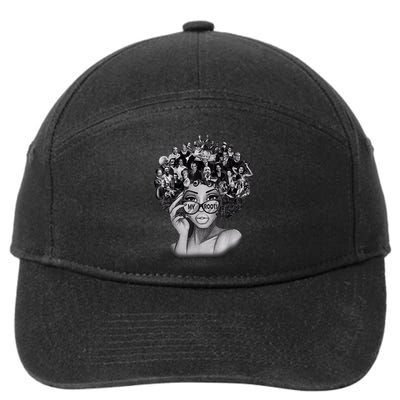 Black History Month Shirt I Love My Roots Back Powerful BLM 7-Panel Snapback Hat