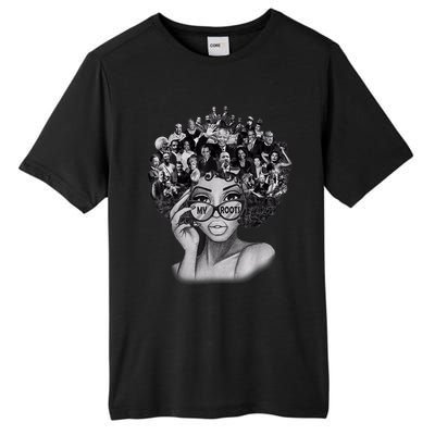 Black History Month Shirt I Love My Roots Back Powerful BLM Tall Fusion ChromaSoft Performance T-Shirt