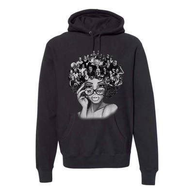 Black History Month Shirt I Love My Roots Back Powerful BLM Premium Hoodie