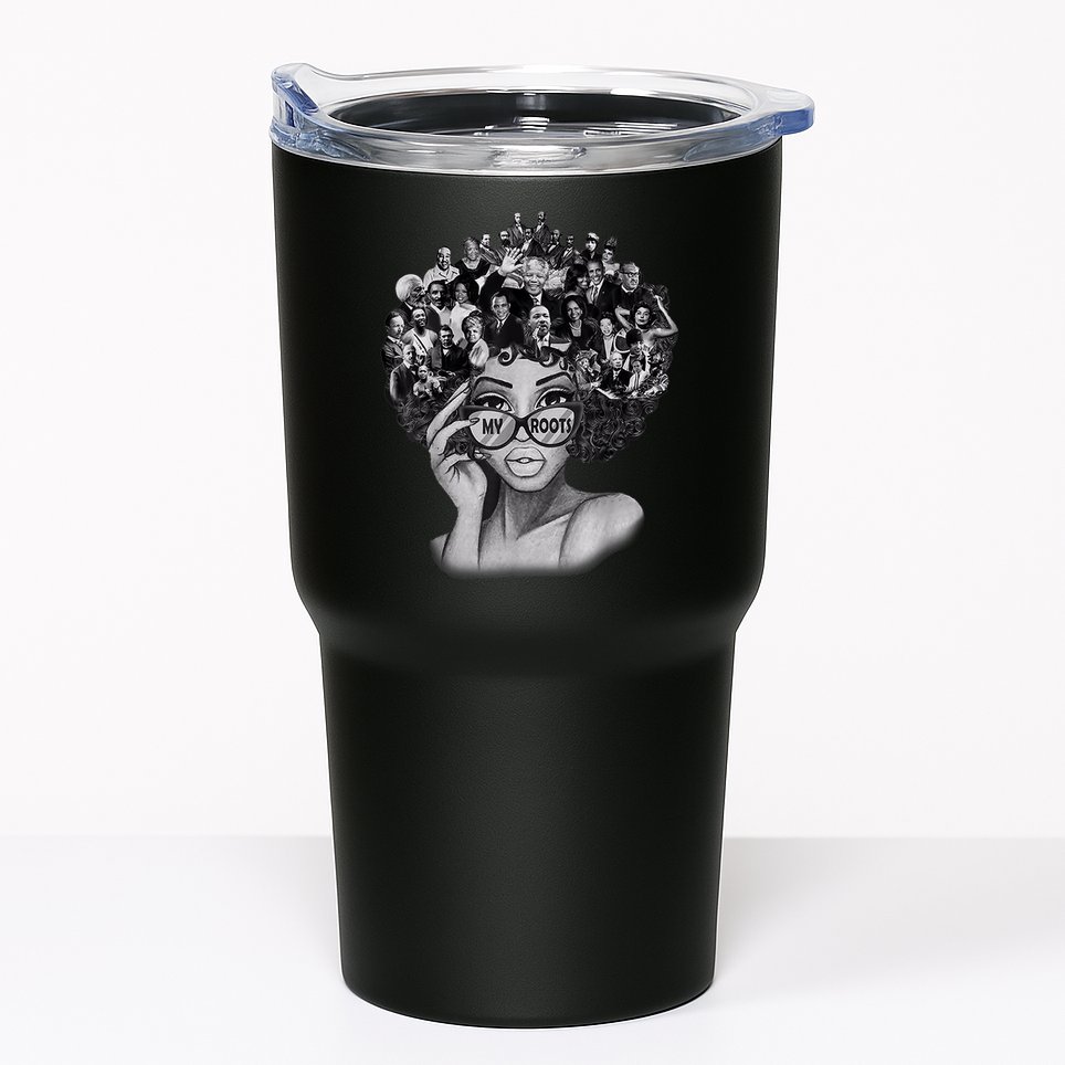 Black History Month Shirt I Love My Roots Back Powerful BLM Tumbler