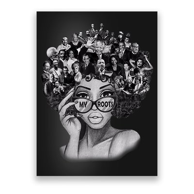 Black History Month Shirt I Love My Roots Back Powerful BLM Poster