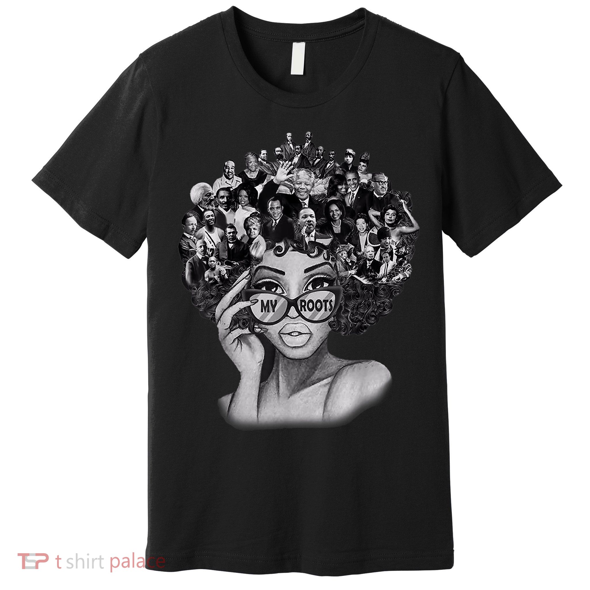 Black History Month Shirt I Love My Roots Back Powerful BLM Premium T-Shirt