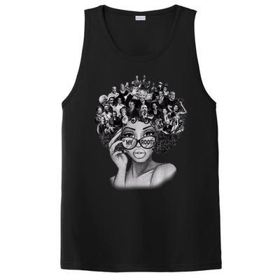 Black History Month Shirt I Love My Roots Back Powerful BLM PosiCharge Competitor Tank