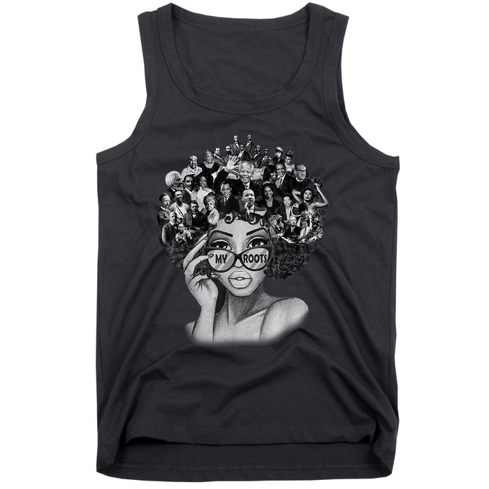 Black History Month Shirt I Love My Roots Back Powerful BLM Tank Top