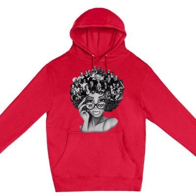 Black History Month Shirt I Love My Roots Back Powerful BLM Premium Pullover Hoodie