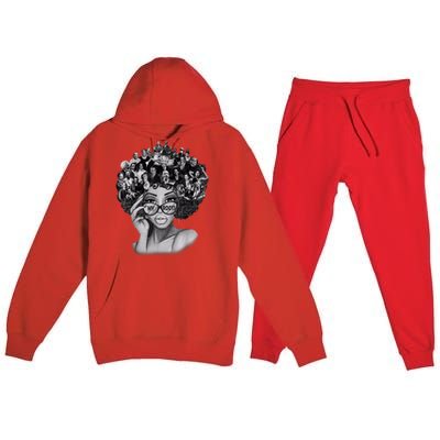 Black History Month Shirt I Love My Roots Back Powerful BLM Premium Hooded Sweatsuit Set