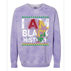 Black History Month Shirts I Am Black History African American Pride Celebration Colorblast Crewneck Sweatshirt