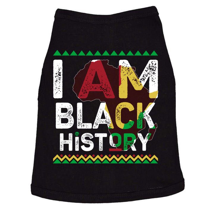 Black History Month Shirts I Am Black History African American Pride Celebration Doggie Tank