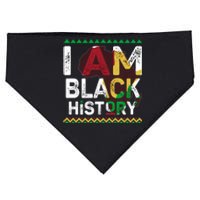 Black History Month Shirts I Am Black History African American Pride Celebration USA-Made Doggie Bandana