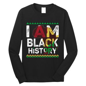 Black History Month Shirts I Am Black History African American Pride Celebration Long Sleeve Shirt