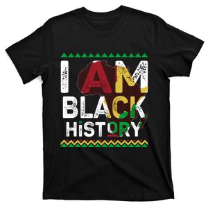 Black History Month Shirts I Am Black History African American Pride Celebration T-Shirt