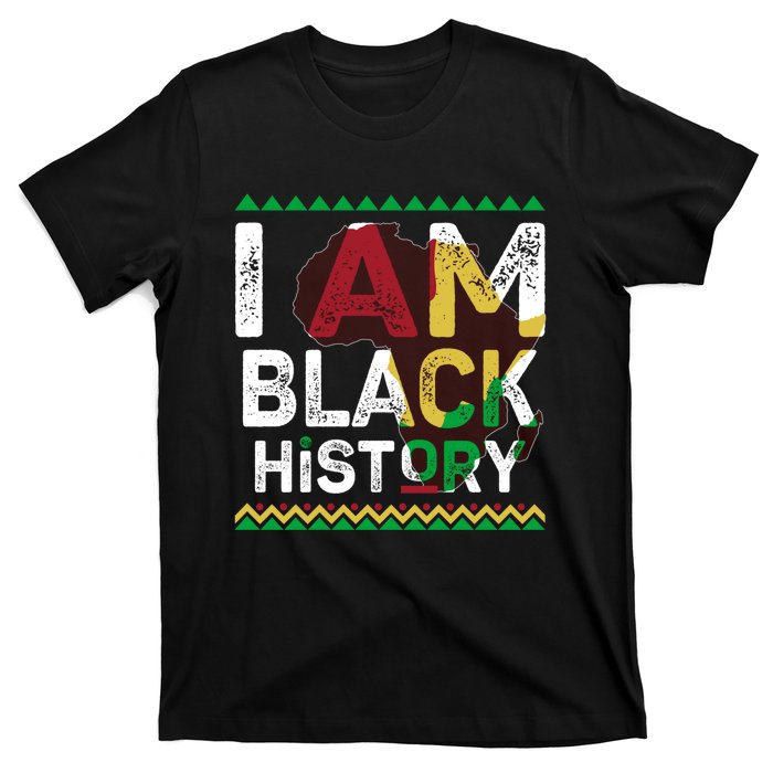 Black History Month Shirts I Am Black History African American Pride Celebration T-Shirt