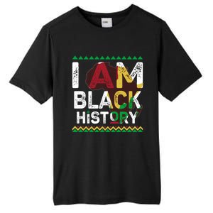 Black History Month Shirts I Am Black History African American Pride Celebration Tall Fusion ChromaSoft Performance T-Shirt