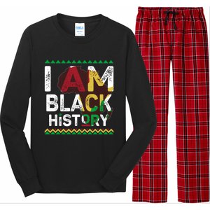 Black History Month Shirts I Am Black History African American Pride Celebration Long Sleeve Pajama Set