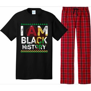 Black History Month Shirts I Am Black History African American Pride Celebration Pajama Set