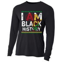 Black History Month Shirts I Am Black History African American Pride Celebration Cooling Performance Long Sleeve Crew