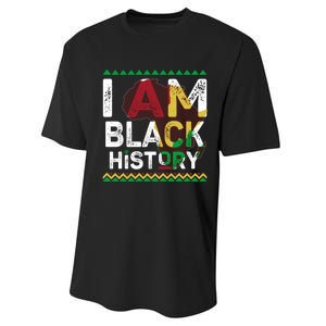 Black History Month Shirts I Am Black History African American Pride Celebration Performance Sprint T-Shirt