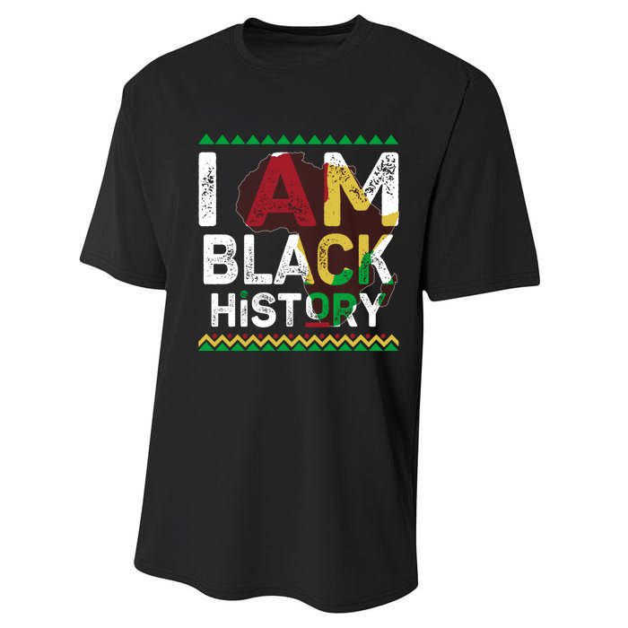 Black History Month Shirts I Am Black History African American Pride Celebration Performance Sprint T-Shirt