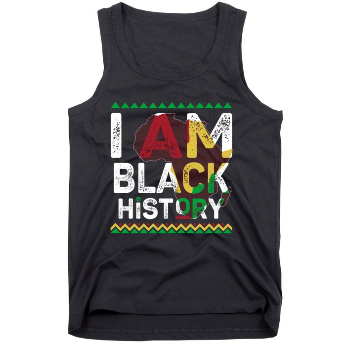 Black History Month Shirts I Am Black History African American Pride Celebration Tank Top