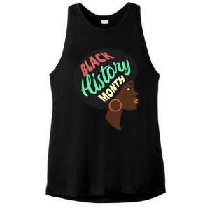 Black History Month Female African American Ladies PosiCharge Tri-Blend Wicking Tank