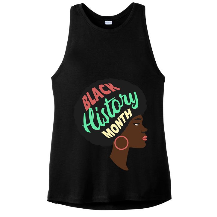 Black History Month Female African American Ladies PosiCharge Tri-Blend Wicking Tank