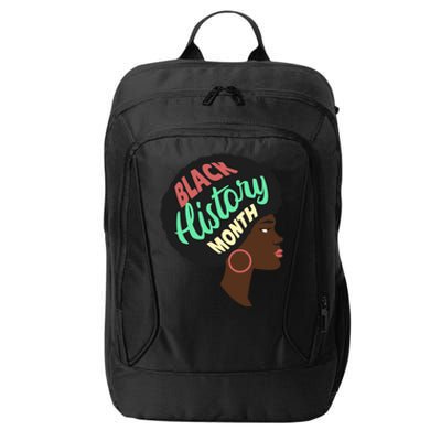 Black History Month Female African American City Backpack