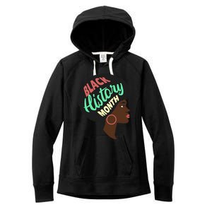 Black History Month Female African American Women's Fleece Hoodie