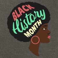 Black History Month Female African American Cotton Canvas Backpack