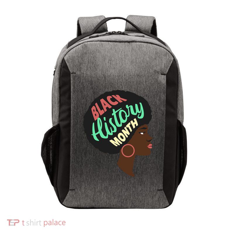 Black History Month Female African American Vector Backpack