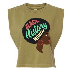 Black History Month Female African American Garment-Dyed Women's Muscle Tee