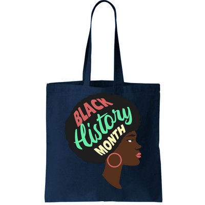 Black History Month Female African American Tote Bag