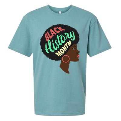 Black History Month Female African American Sueded Cloud Jersey T-Shirt