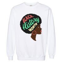 Black History Month Female African American Garment-Dyed Sweatshirt