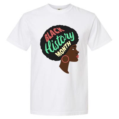 Black History Month Female African American Garment-Dyed Heavyweight T-Shirt