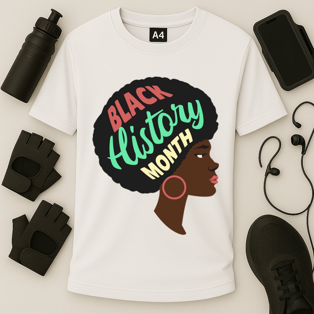 Black History Month Female African American Cooling Performance Crew T-Shirt