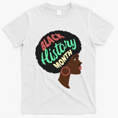 Black History Month Female African American T-Shirt