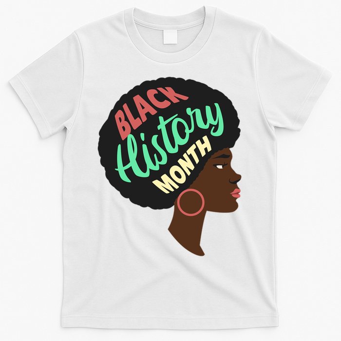 Black History Month Female African American T-Shirt