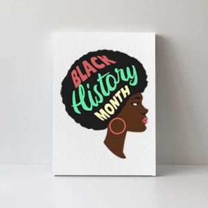 Black History Month Female African American Canvas