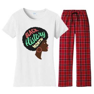 Black History Month Female African American Women's Flannel Pajama Set