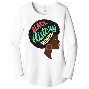 Black History Month Female African American Women's Perfect Tri Tunic Long Sleeve Shirt