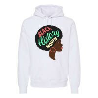 Black History Month Female African American Premium Hoodie