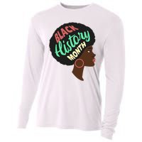 Black History Month Female African American Cooling Performance Long Sleeve Crew