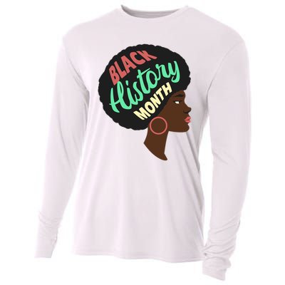 Black History Month Female African American Cooling Performance Long Sleeve Crew