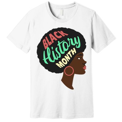 Black History Month Female African American Premium T-Shirt