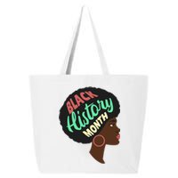 Black History Month Female African American 25L Jumbo Tote